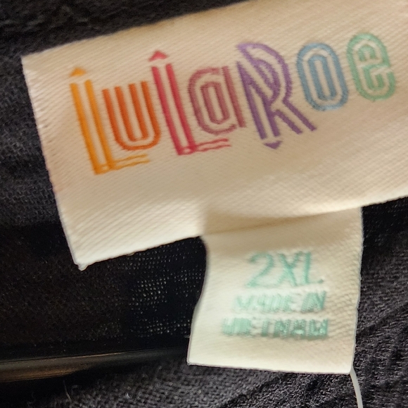 Women's Lularoe Black Maddy 2xl New With Tags - Picture 4 of 5